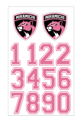 PANTHERS HELMET STICKERS