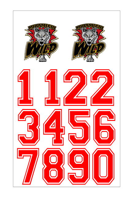 WILD MIRAMICHI HELMET STICKERS