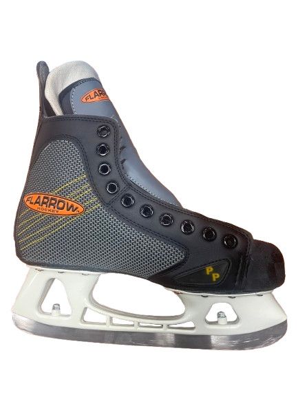 FLARROW SENIOR HOCKEY SKATE GREY/BLACK SIZE 10
