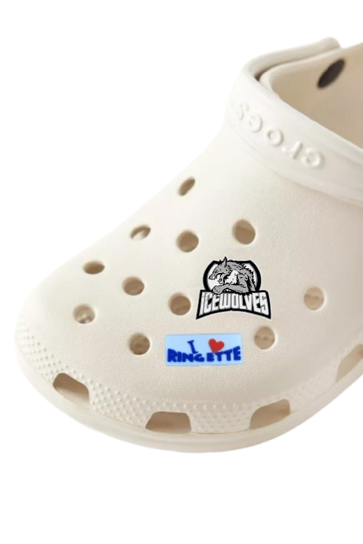 ICE WOLVES CROC CHARM