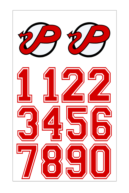 POWNAL HELMET STICKERS