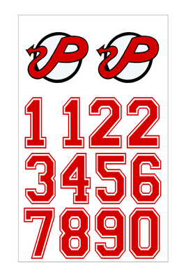 POWNAL HELMET STICKERS