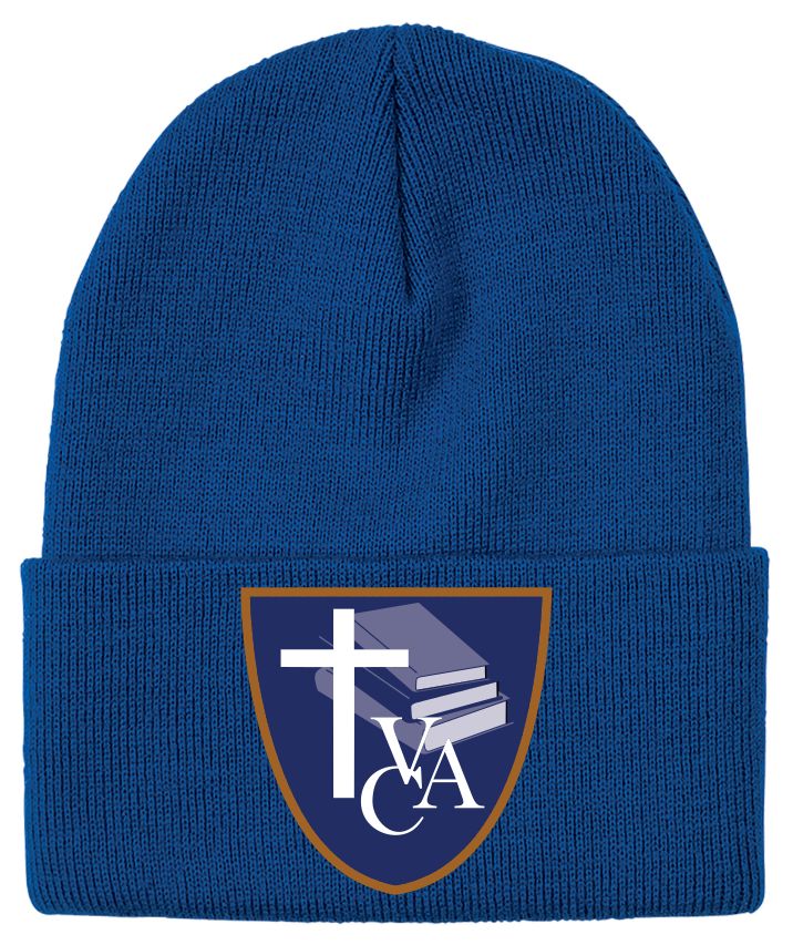 VCA EMBROIDERED BEANIE STYLE CUFF TOQUE