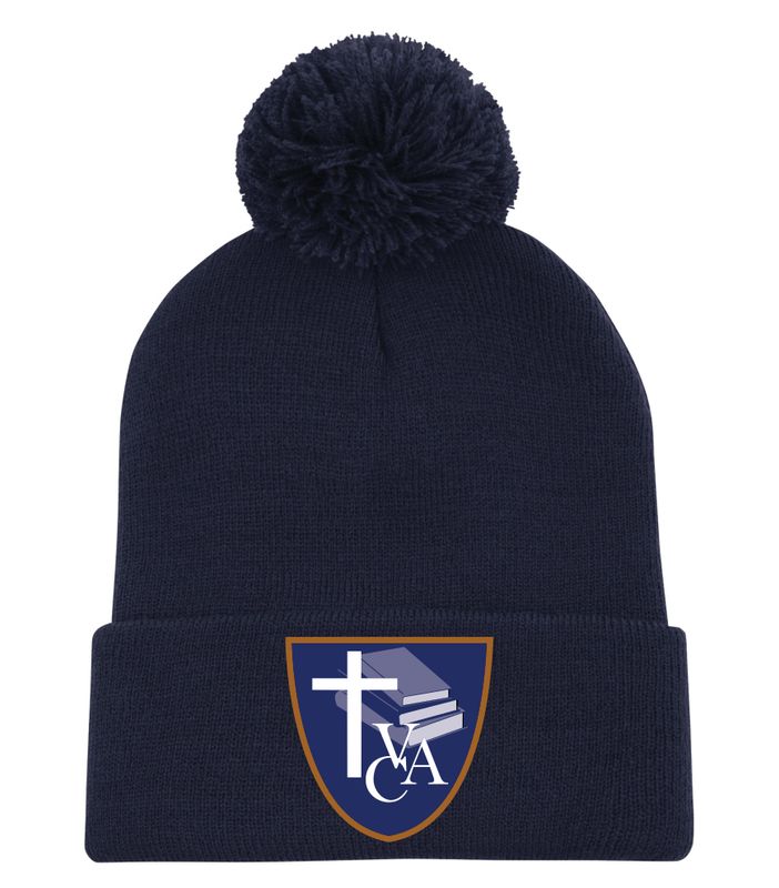 VCA EMBROIDERED TOQUE WITH POMPOM