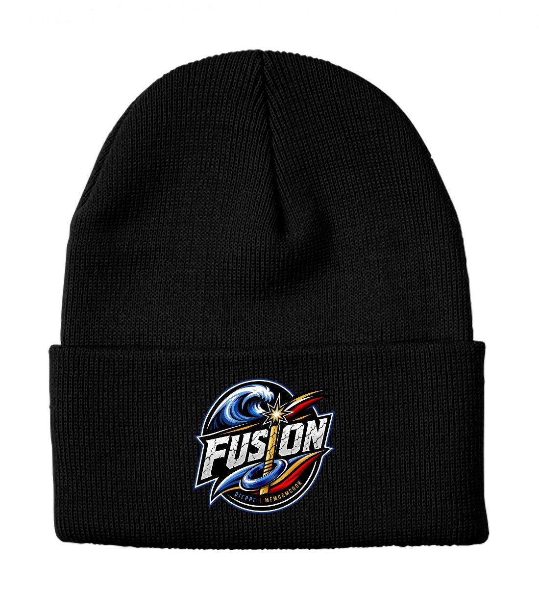 FUSION EMBROIDERED BEANIE STYLE CUFF TOQUE
