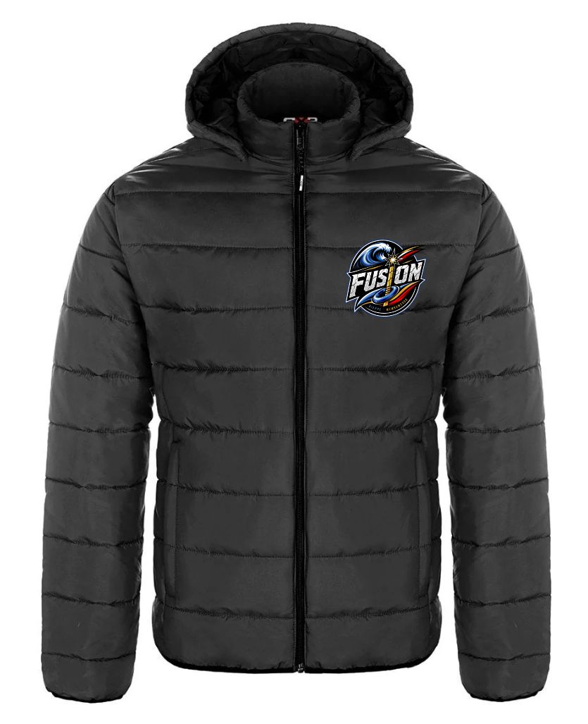 FUSION PUFFY JACKET WITH DETACHABLE HOOD