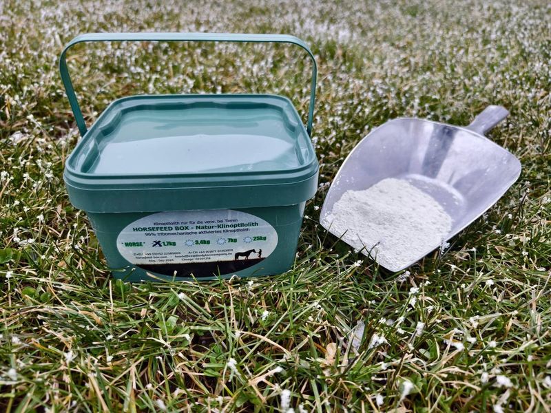 Original HORSEFEED BOX Natur-Klinoptilolith-Zeolith - Pferd & Tiere Original HORSEFEED BOX Natur-Klinoptilolith-Zeolith - Pferd & Tiere