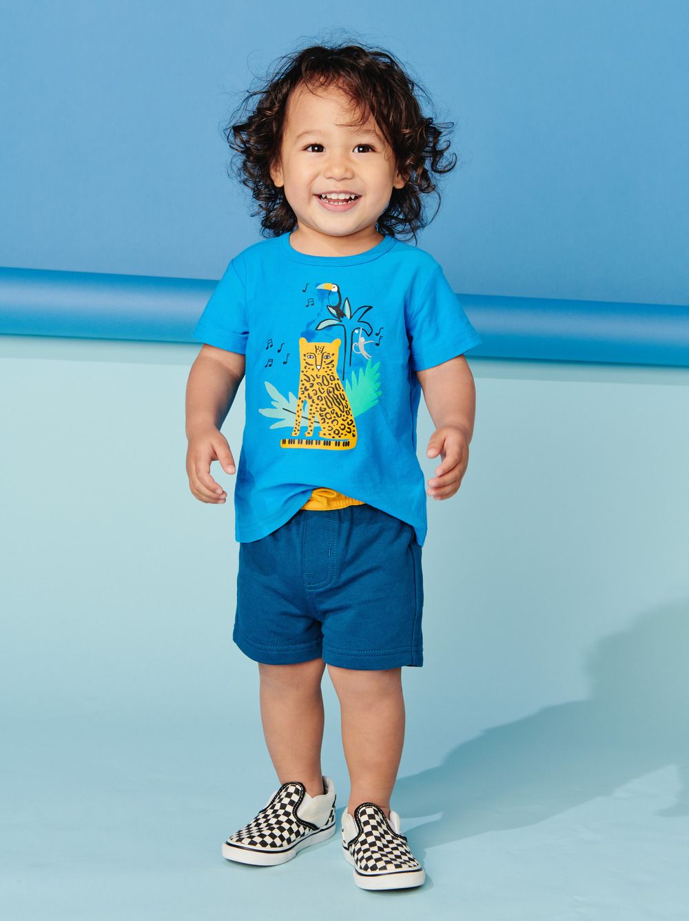 Ocelot Graphic Tee   Blue Aster, Size: 3-6 MTH