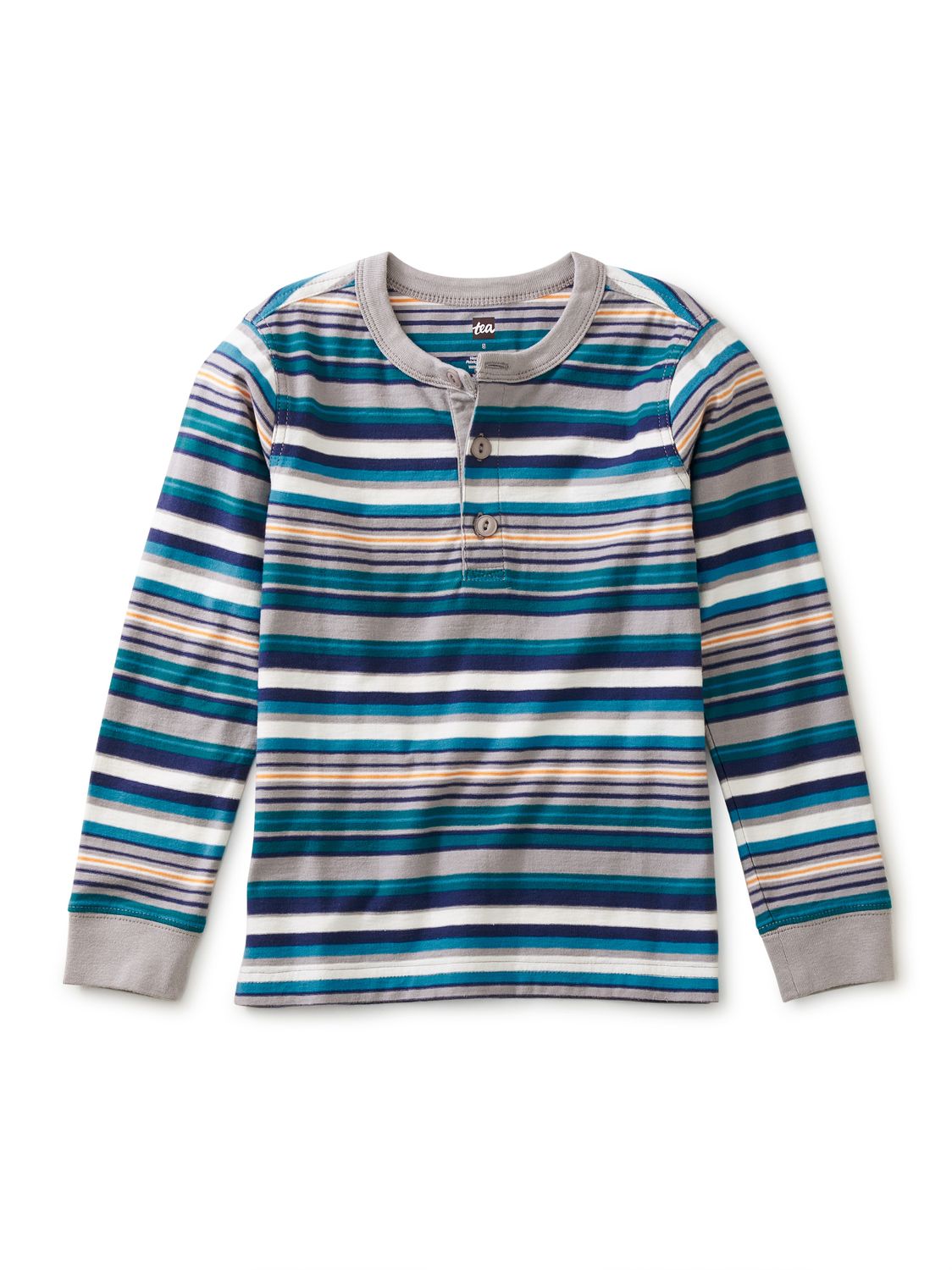 Long Sleeve Henley Top  Sidewalk, Size: 2