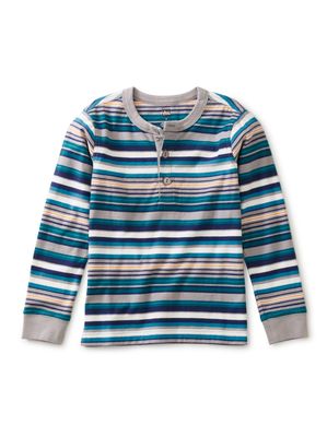 Long Sleeve Henley Top  Sidewalk, Size: 2