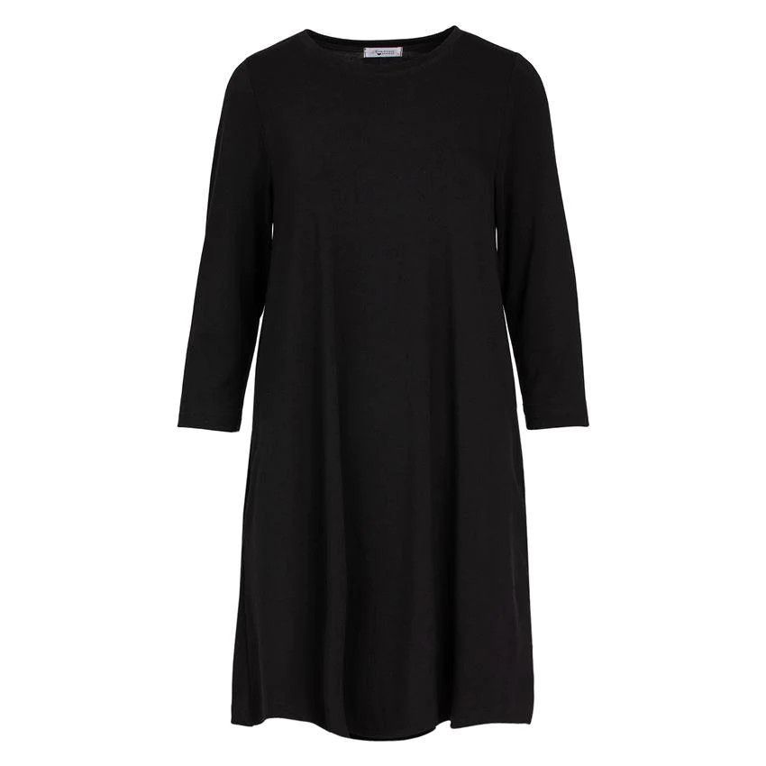 Essential Tunic Dress -Black, Size: S/M