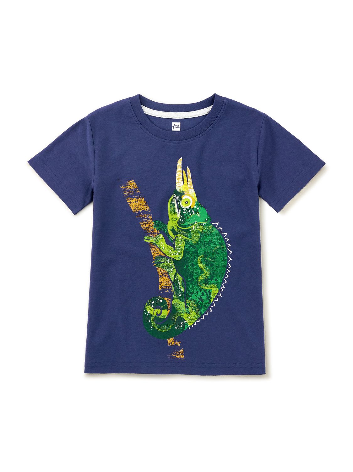 Tree Chameleon Graphic Tee-Twilight, Size: 2