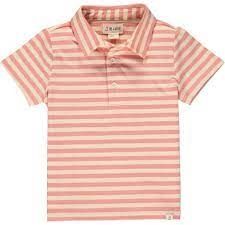 A95 Flagstaff Polo - Pink/Cream Stripe