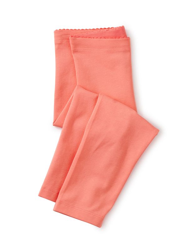 Tea Solid Capri Leggings-Sunset Pink