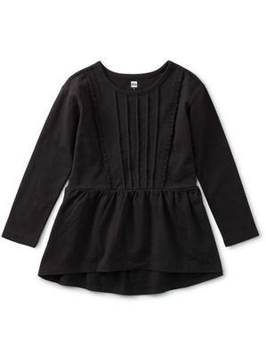 Pleated Pintuck Top - Jet Black