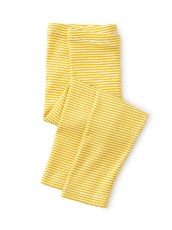A95 Striped Capri Legging - Sulphur