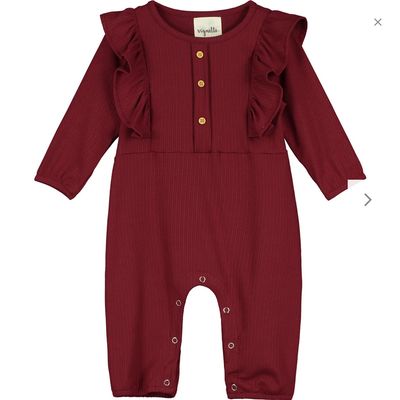 Alaya Romper Burgundy