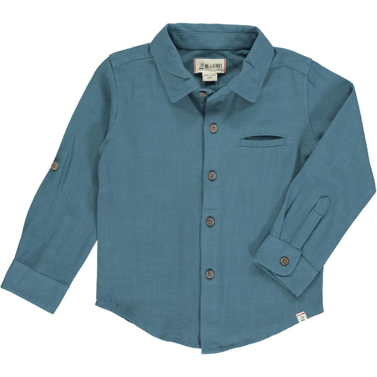 Atwood Woven Shirt - Sky Gauze