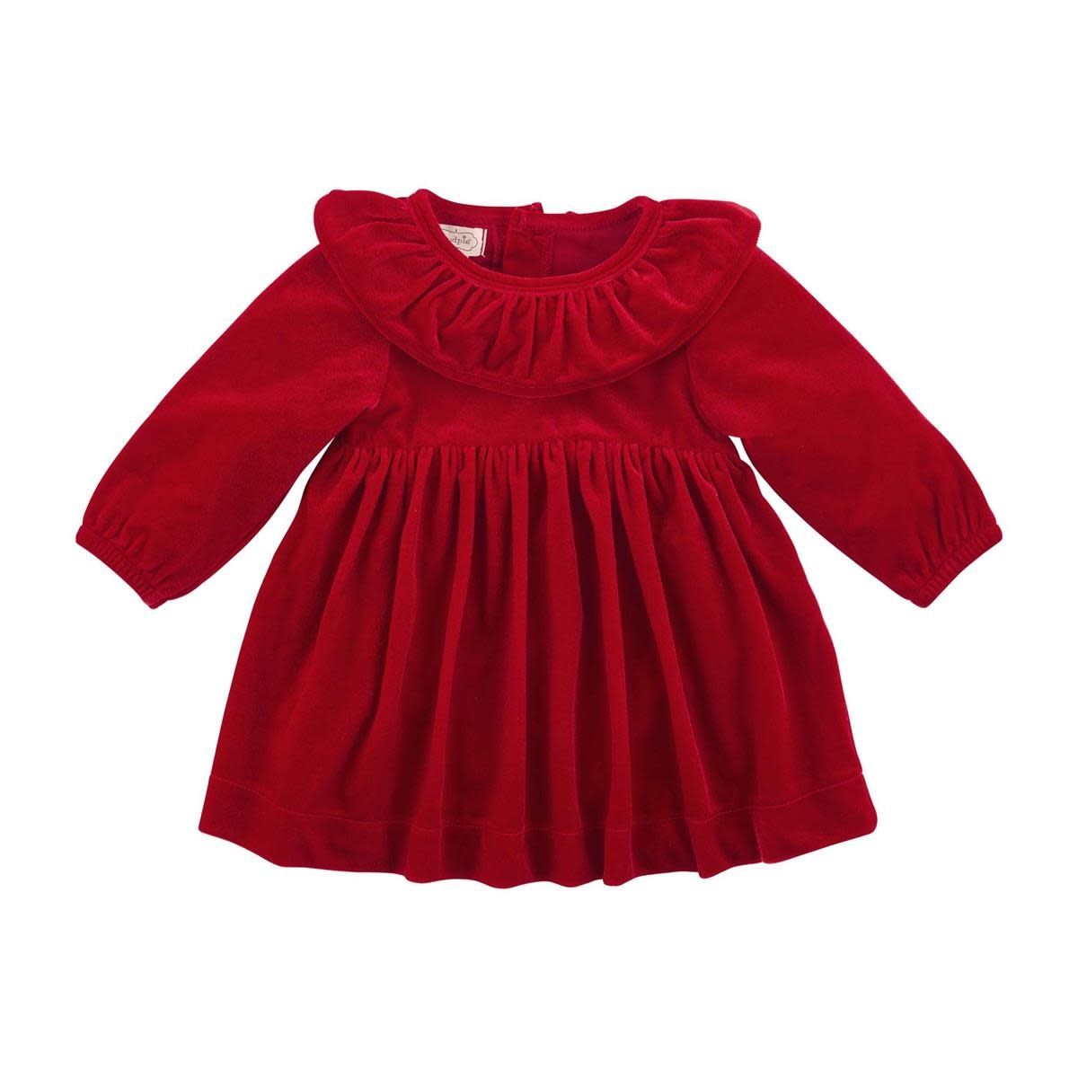 Velvet Dress-Red