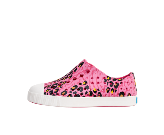 Jefferson Print Hollywood Pink Wrapped Cheetah/Shell White