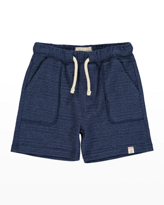 Bluepeter Navy Ribbed Shorts