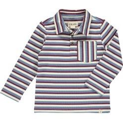 A95  Waverly Polo -Navy Stripe