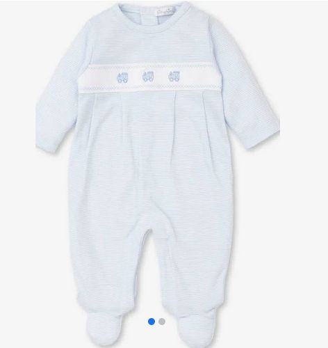 Classic Treasures Footie-Light Blue