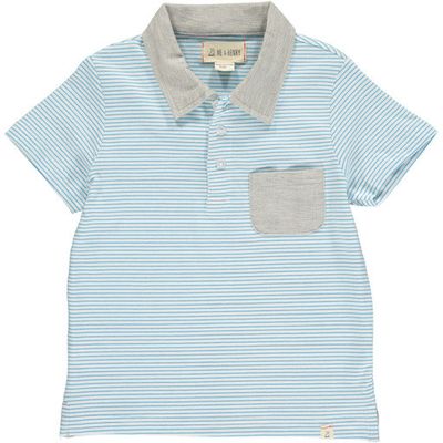 Halyard Polo - Blue/White