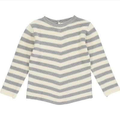 Larissa Sweater Grey/Ivory Knit