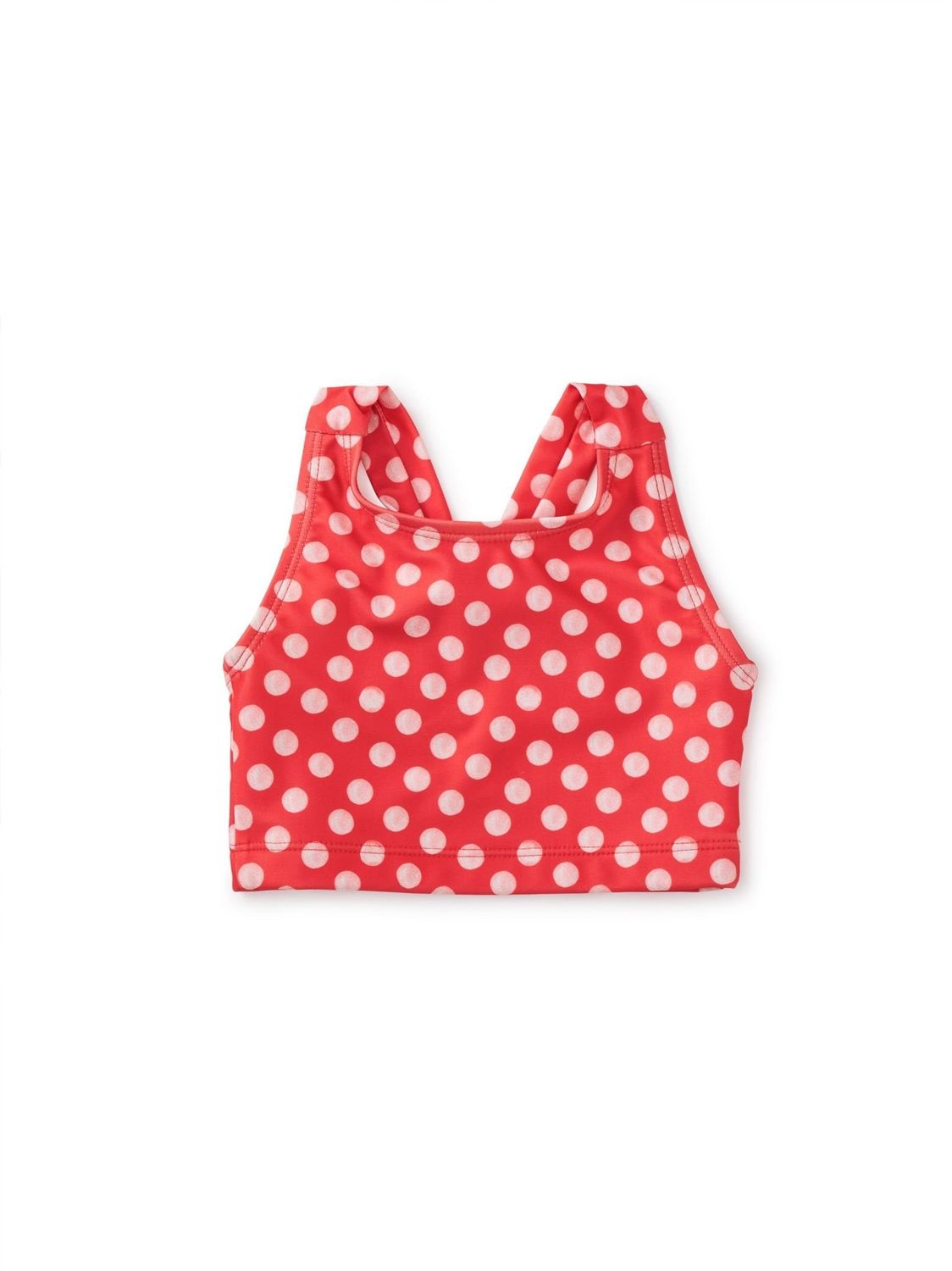 A95 Cross Back Tankini Swim Top - Polka Dots