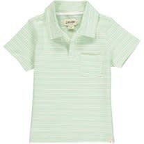 Admiral Polo-Mint/Cream Stripe