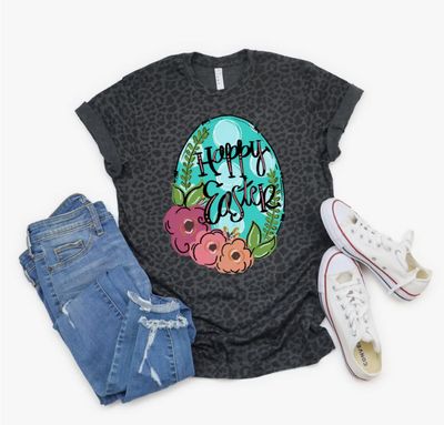 Happy Easter Floral Tee