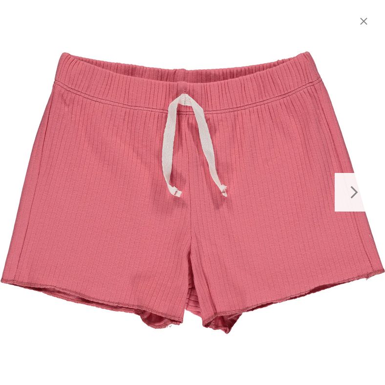 Amelia Ribbed Shorts-Mauve