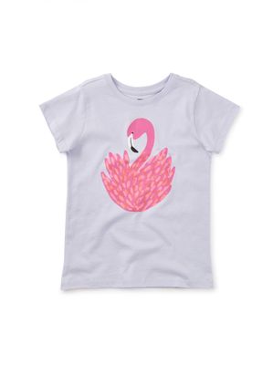 A95 Fabulous Flamingo Graphic Tee-vista blue