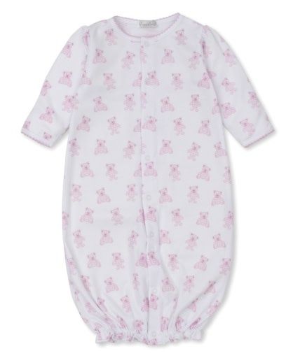 Beary Plaid Conv Gown Pink