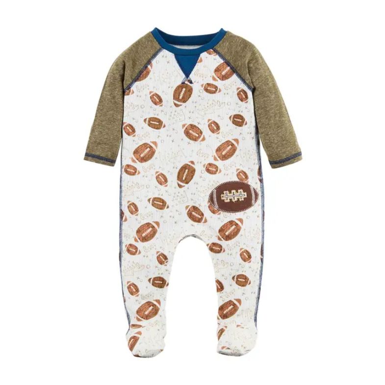 Waffle Football Baby Sleeper