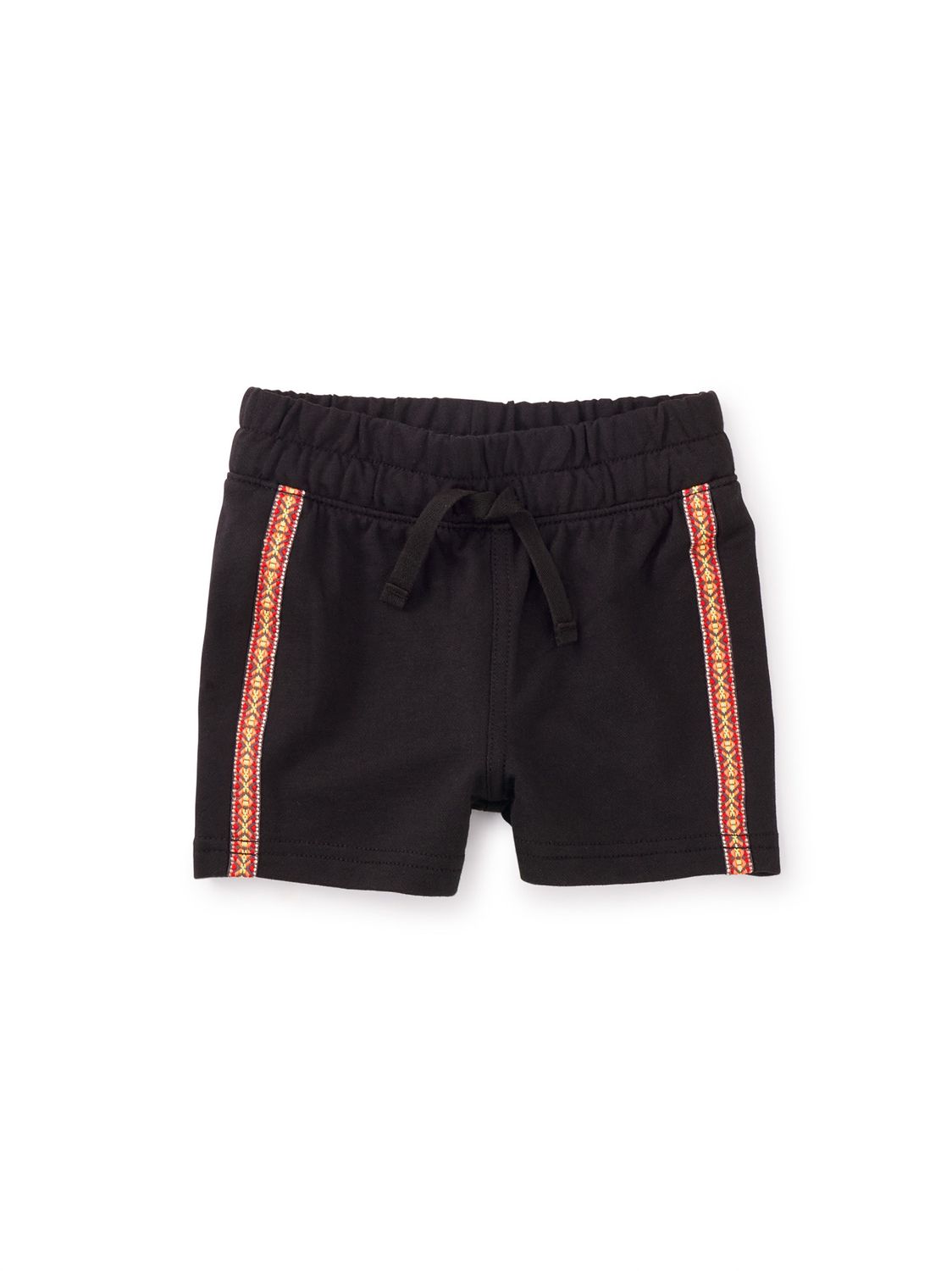 Jacquard Trim Baby Shorts~Jet Black