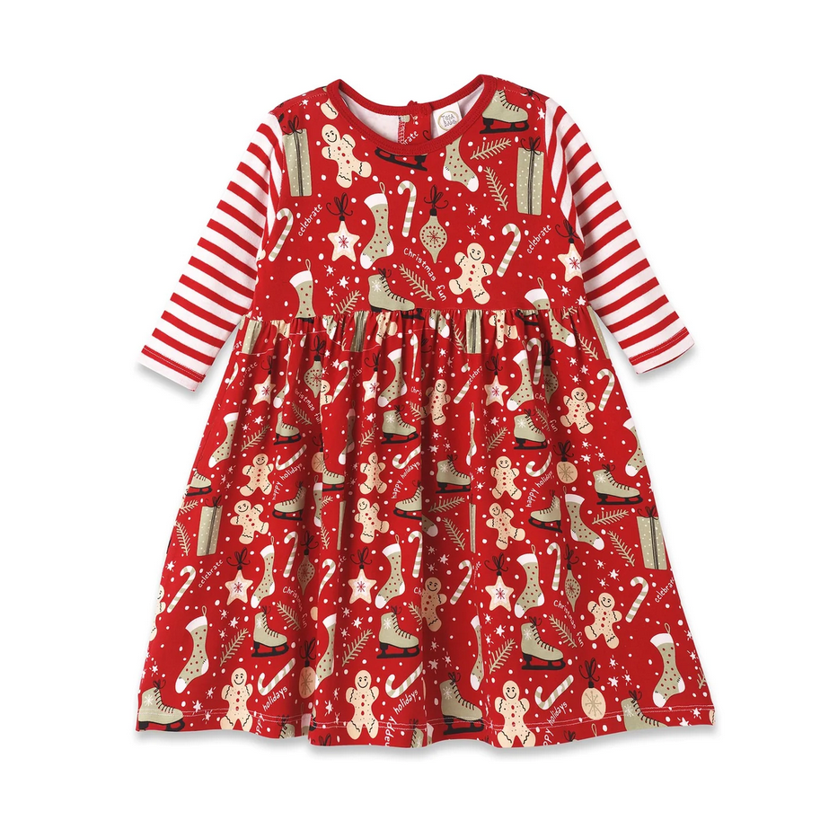 A95 Christmas Joy Long Sleeve Dress