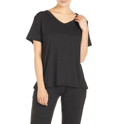 Vega V Neck Top- Black