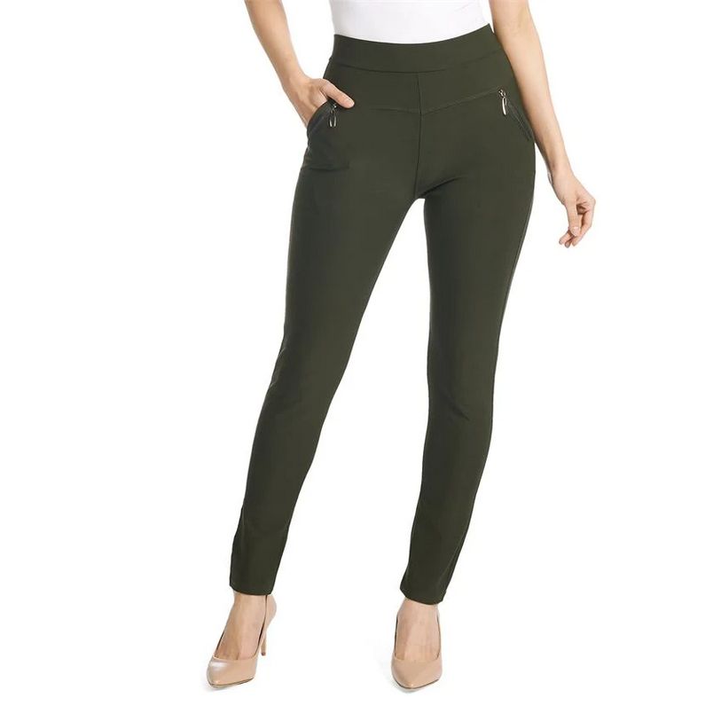 Jasmine Zip Pocket Legging-Olive