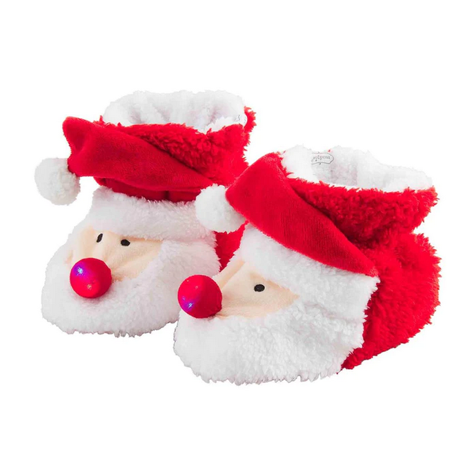 Children&#39;s Light Up Holiday Slippers-Santa