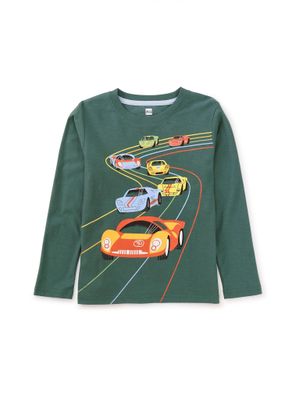 Le Mans Race Graphic Tee-silver pine
