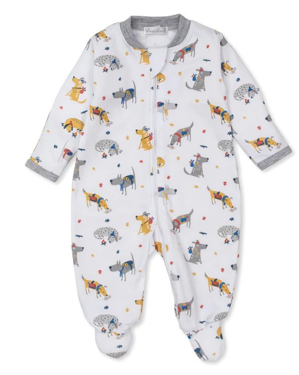 Pups on the Go Footie w/Zipper