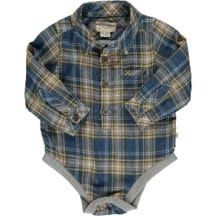Blue/Grey Plaid Onesie