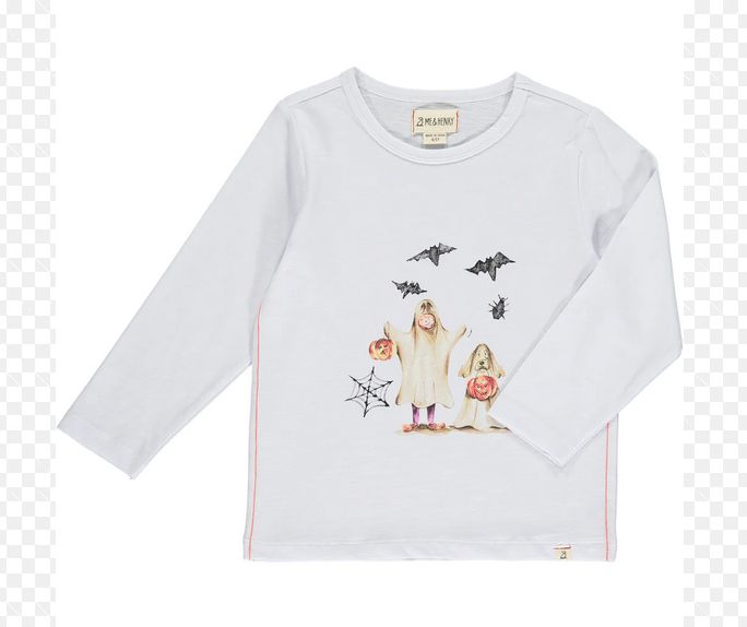 Cherokee Raglan Printed Tee-White Henry Ghost