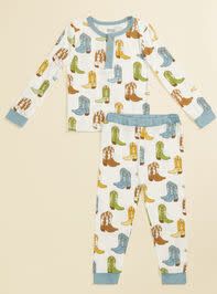 Cowboy Boot Pjs   2 piece set