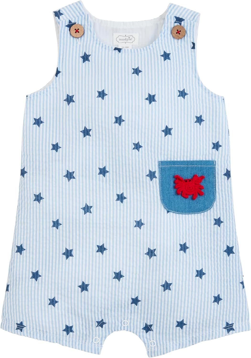 Seersucker Crochet Crab Jon Jon