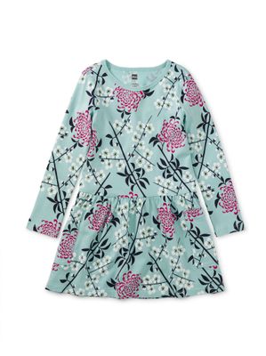 A95 Long Sleeve Pocket Dress-Branch and Blossoms