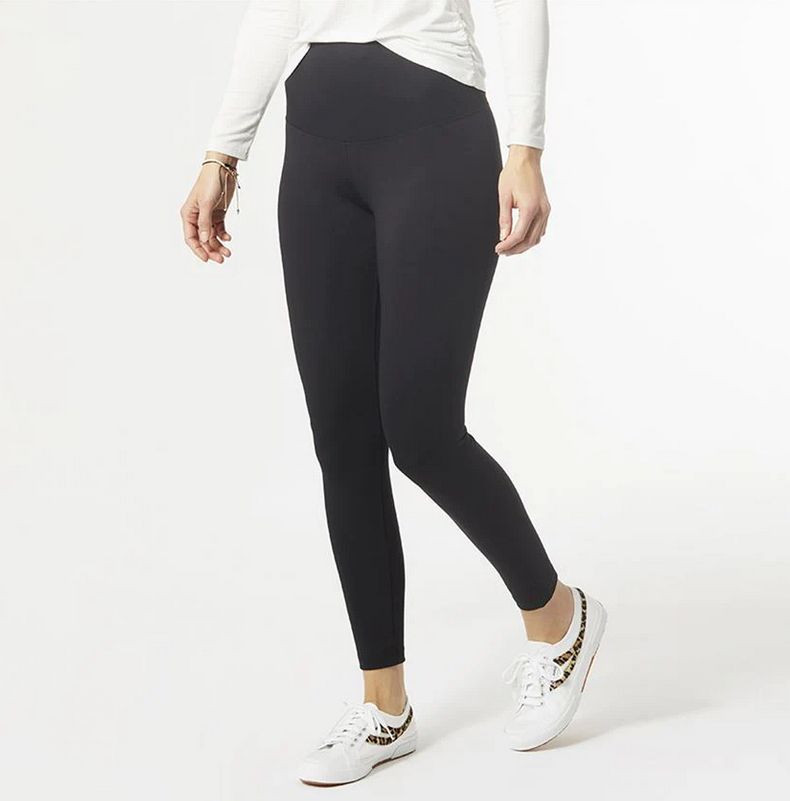 OMG Wide Waistband Leggings-Black