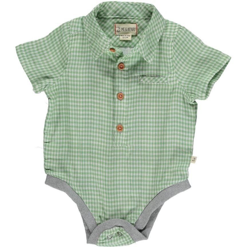 Helford Onesie-Green Plaid